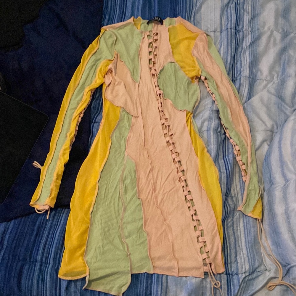 Multi- Color Fitted Dress